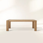 Canyon Natural Teak Outdoor Dining Table Rectangular Outdoor Dining Table