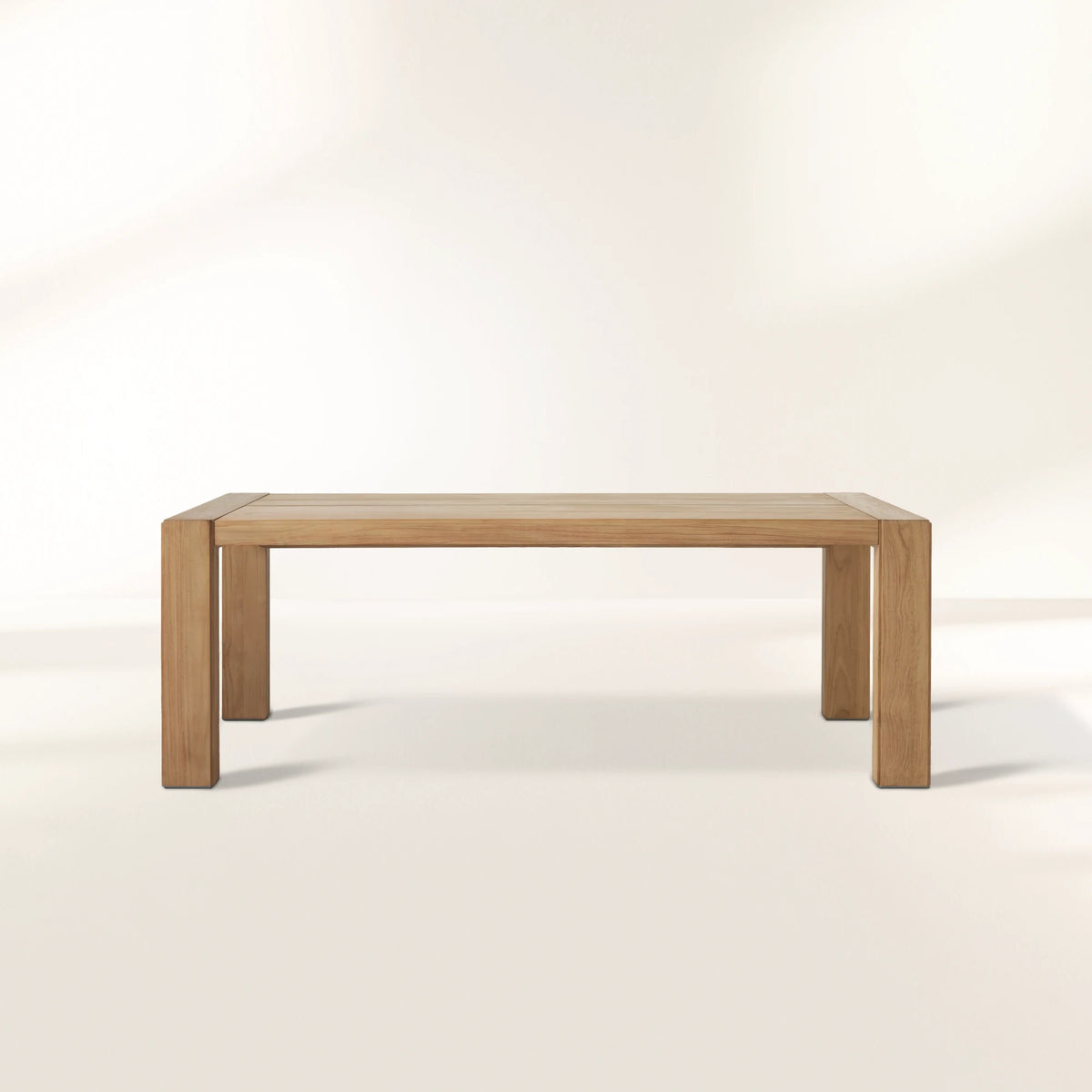 Canyon Natural Teak Outdoor Dining Table Rectangular Outdoor Dining Table