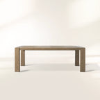 Canyon Natural Teak Outdoor Dining Table Rectangular Outdoor Dining Table