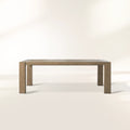 Canyon Outdoor Natural Teak Dining Table Rectangular Outdoor Garden Dining Table