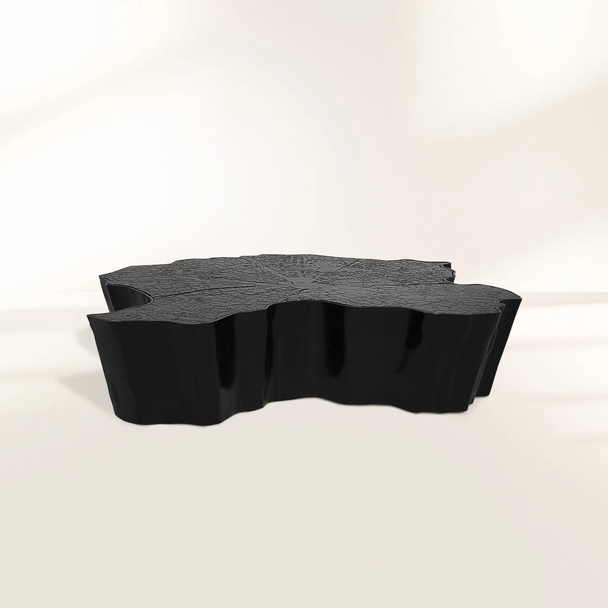 Luxury Patina Brass Coffee Table with Organic Sculptural Design & Handcrafted Finish Center Tea Table