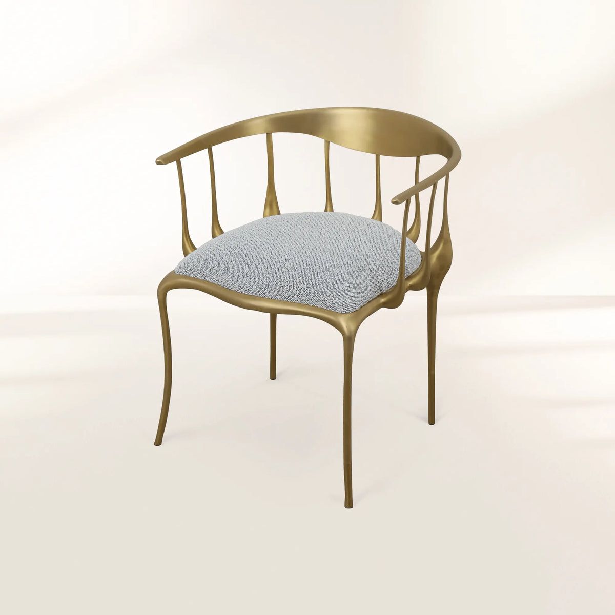 Nº 11 Satin Matte Gold Surrealist Dining Chair