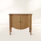 Conrad Birch Wood Hall Chest Sideboard Antique Entryway Buffet Cabinet Vintage Entrance Cabinet