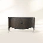 Conrad Vintage Teak Wood Sideboard Buffet with Storage Cabinets