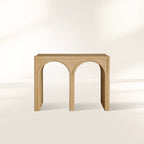 Hattie Solid Oak Entrance Console Table Country Style Entryway Table