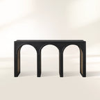 Hattie Solid Oak Entrance Console Table Country Style Entryway Table