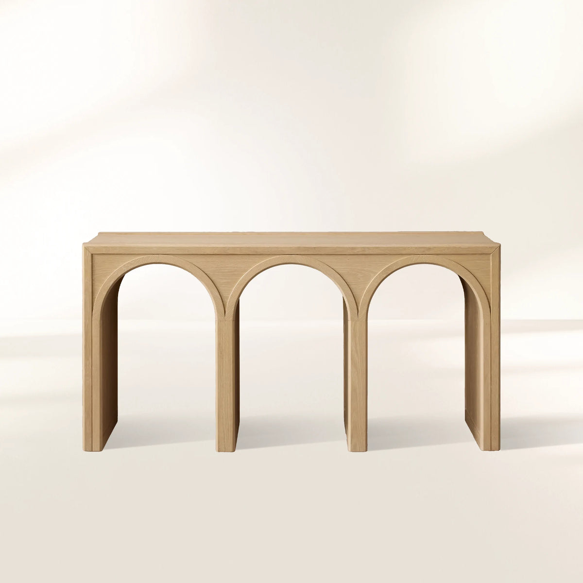 Hattie Solid Oak Entrance Console Table Country Style Entryway Table