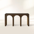 Hattie Solid Oak Entrance Console Table Country Style Entryway Table