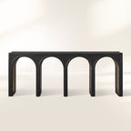 Hattie Solid Oak Entrance Console Table Country Style Entryway Table