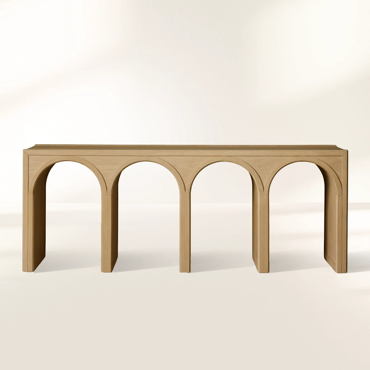 Hattie Solid Oak Entrance Console Table Country Style Entryway Table