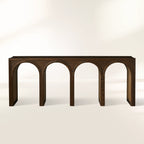 Hattie Solid Oak Entrance Console Table Country Style Entryway Table