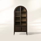 Hattie Solid Oak Glass Display Cabinet