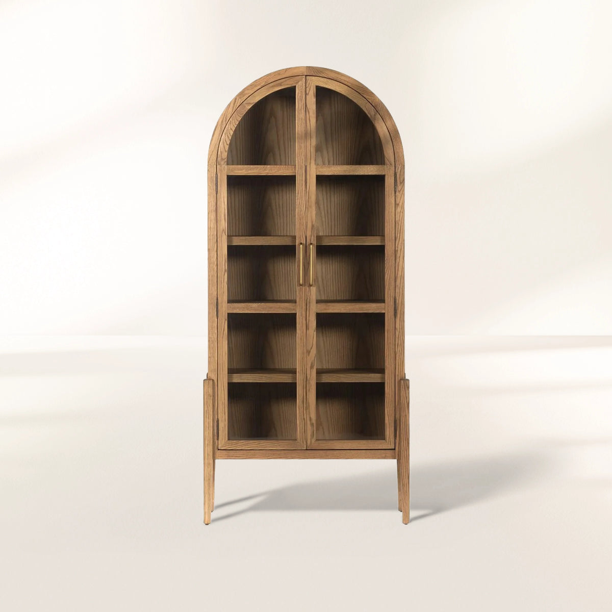 Hattie Open Bookcase Glass Door Tall Display Cabinets Wood File Cabinets Dining Sideboards