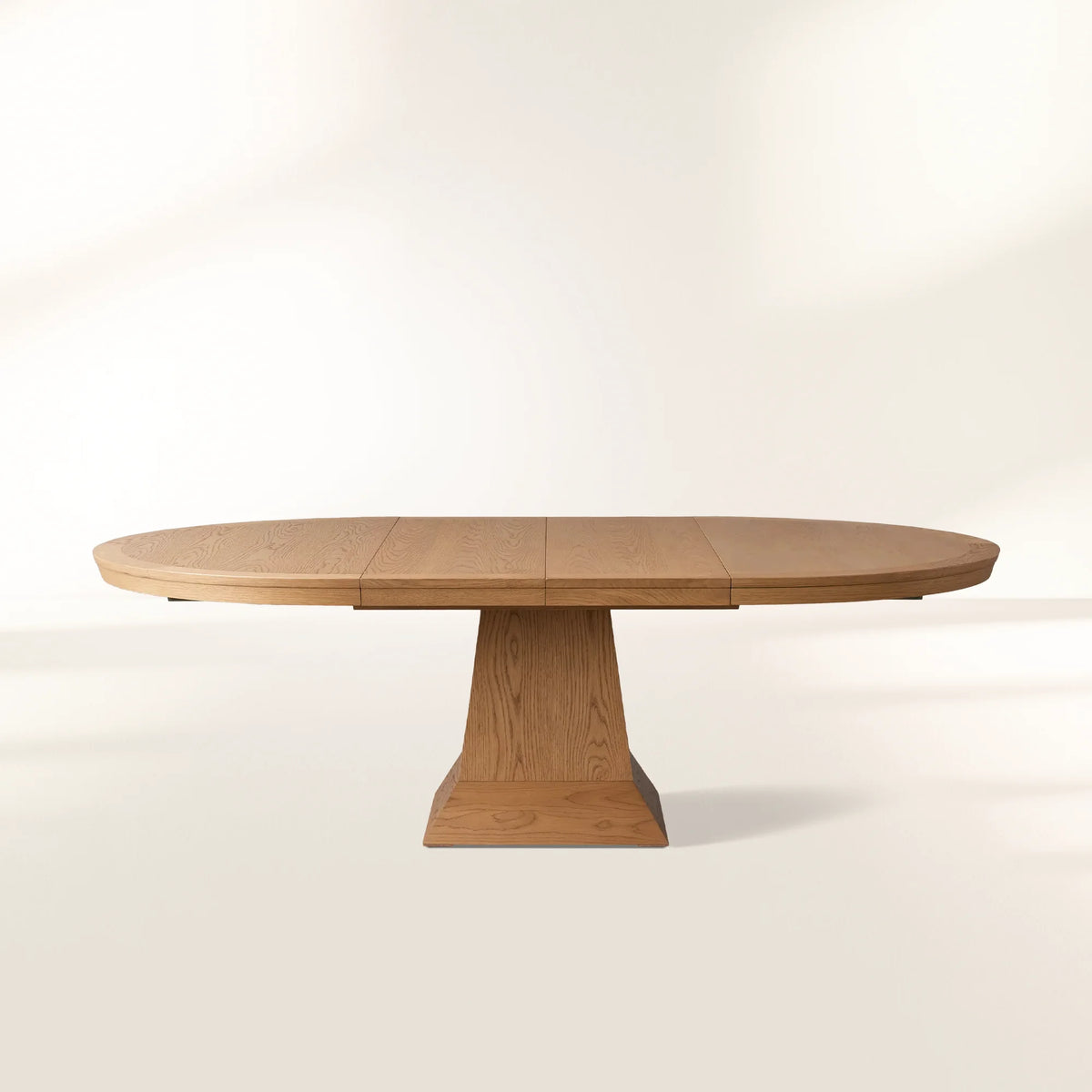 Leighton Extension Dining Table Wood Round Rural Dining Table with Leaves