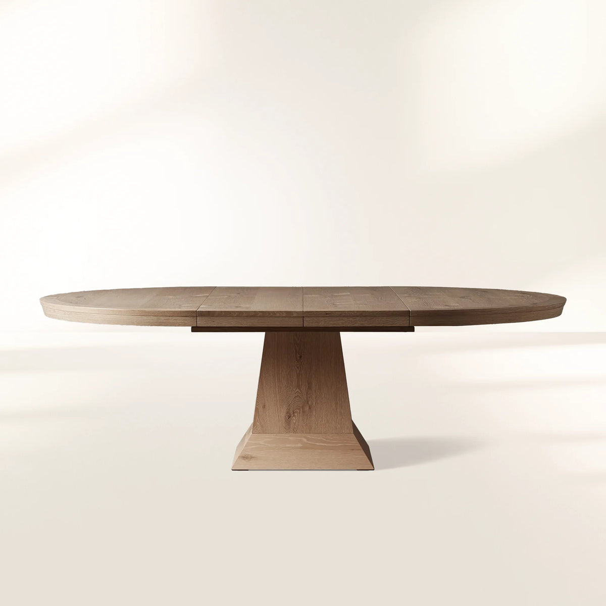 Leighton Extension Dining Table Wood Round Rural Dining Table with Leaves