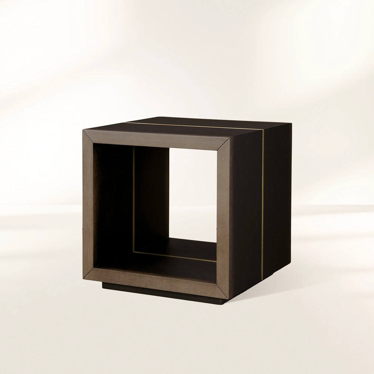 Mihaela Solid Wood Square End Table Handcrafted Romanian Artisan Accent Side Table