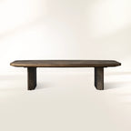 Pola Wood Coffee Table Wabi-Sabi Philosophy Living Room Center Tea Table with Ash Wood