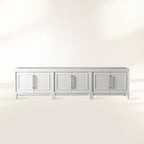 Rowan Modulares TV-Möbel aus Holz, modernes Sideboard mit TV-Aufbewahrung und Holztüren, Eingangsschrank