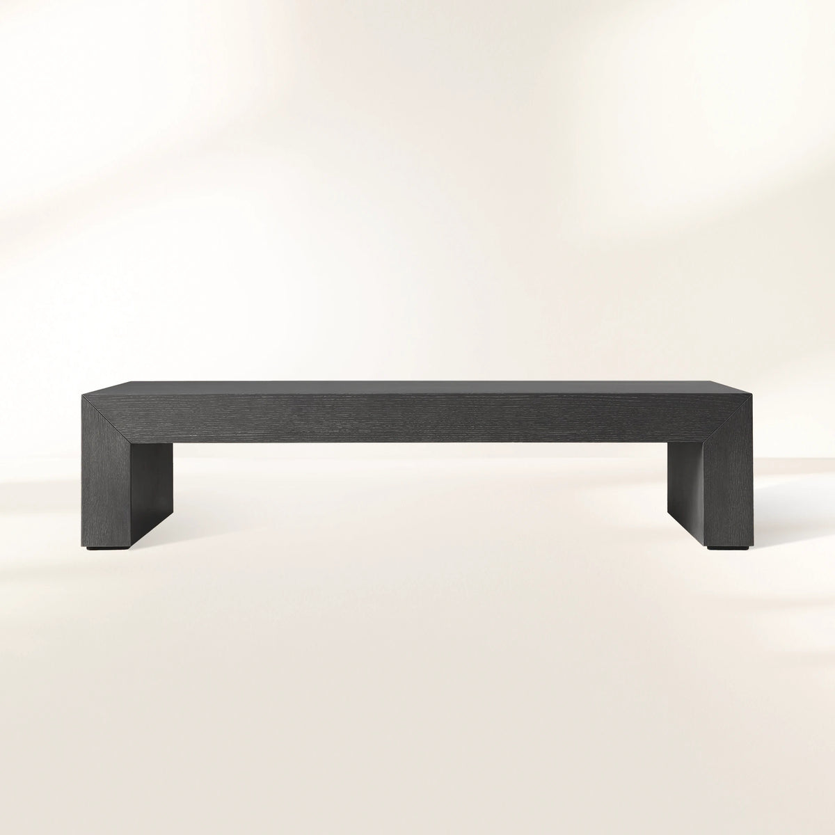 Table basse rectangulaire Sullivan cascade en bois de chêne massif, table à thé centrale de style rustique, table basse de cocktail.