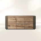 Telluride TV-Schrank aus mexikanischer Eiche, Medienkonsole, Sideboard, TV-Aufbewahrungseinheit aus Holz 