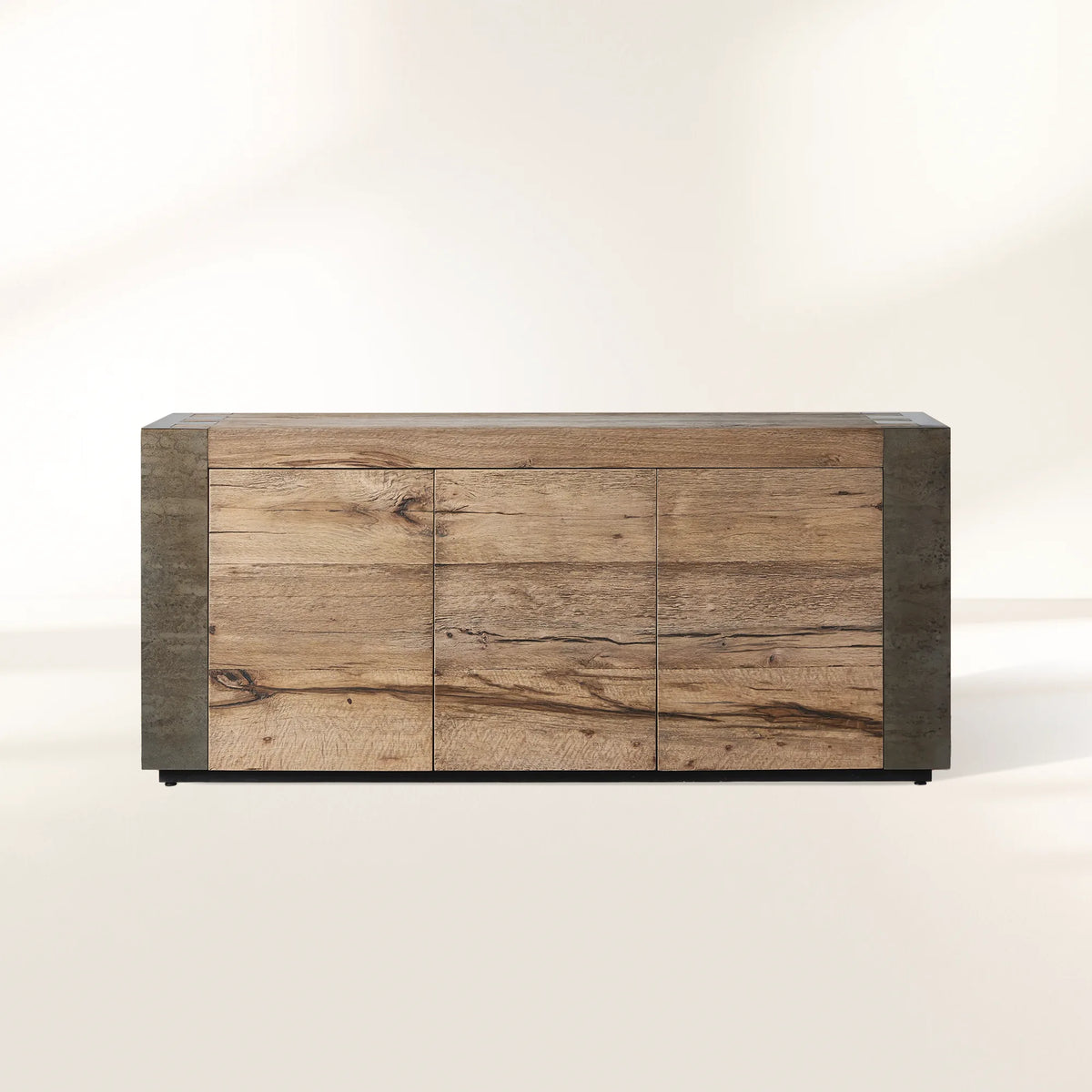 Telluride TV-Schrank aus mexikanischer Eiche, Medienkonsole, Sideboard, TV-Aufbewahrungseinheit aus Holz 