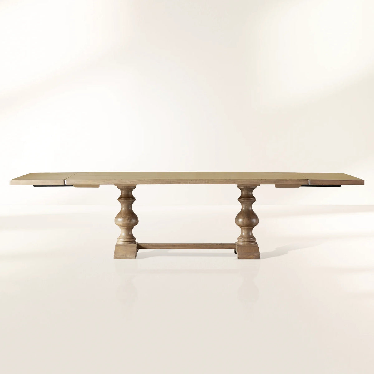 Tuscany Oval Extension Dining Table with Solid Poplar Wood
