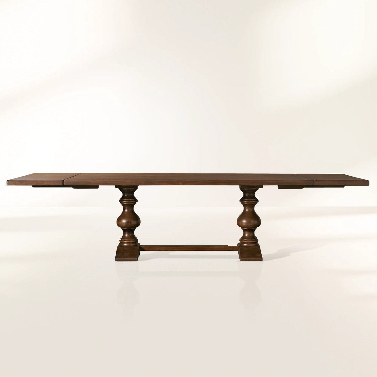 Tuscany Oval Extension Dining Table with Solid Poplar Wood