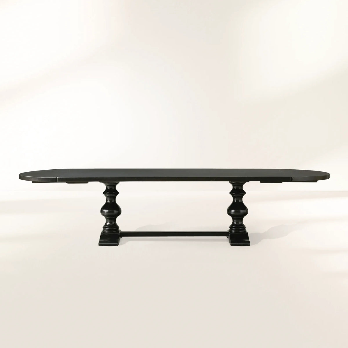 Tuscany Oval Extension Dining Table with Solid Poplar Wood
