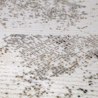 Tapis Puxina à motif de coups de pinceau abstraits, tons neutres, art décontracté et sensation de détente, style coup de pinceau moderne et délavé
