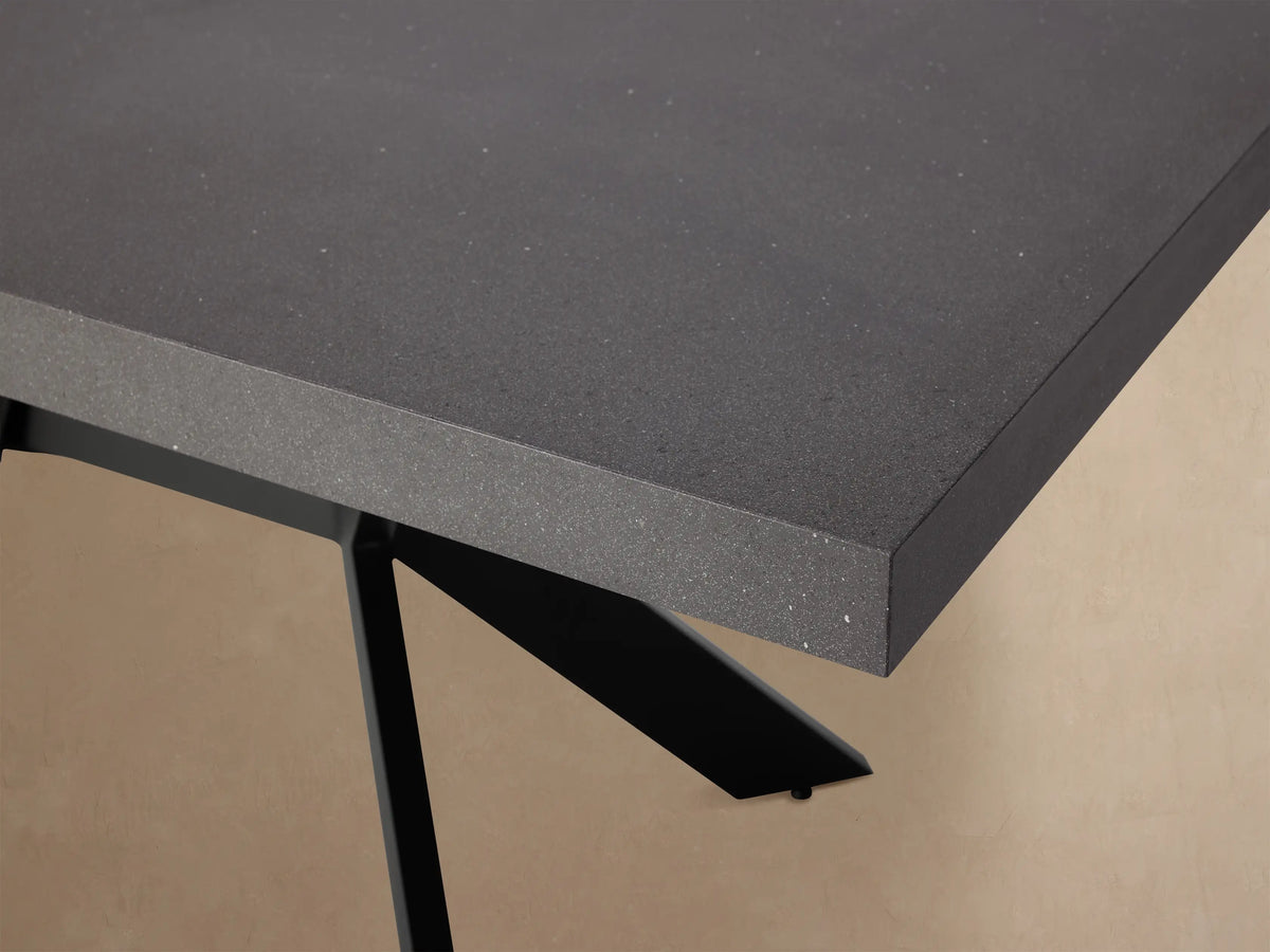 Outdoor Dining Table with Stone Top Apex Base Dining Table