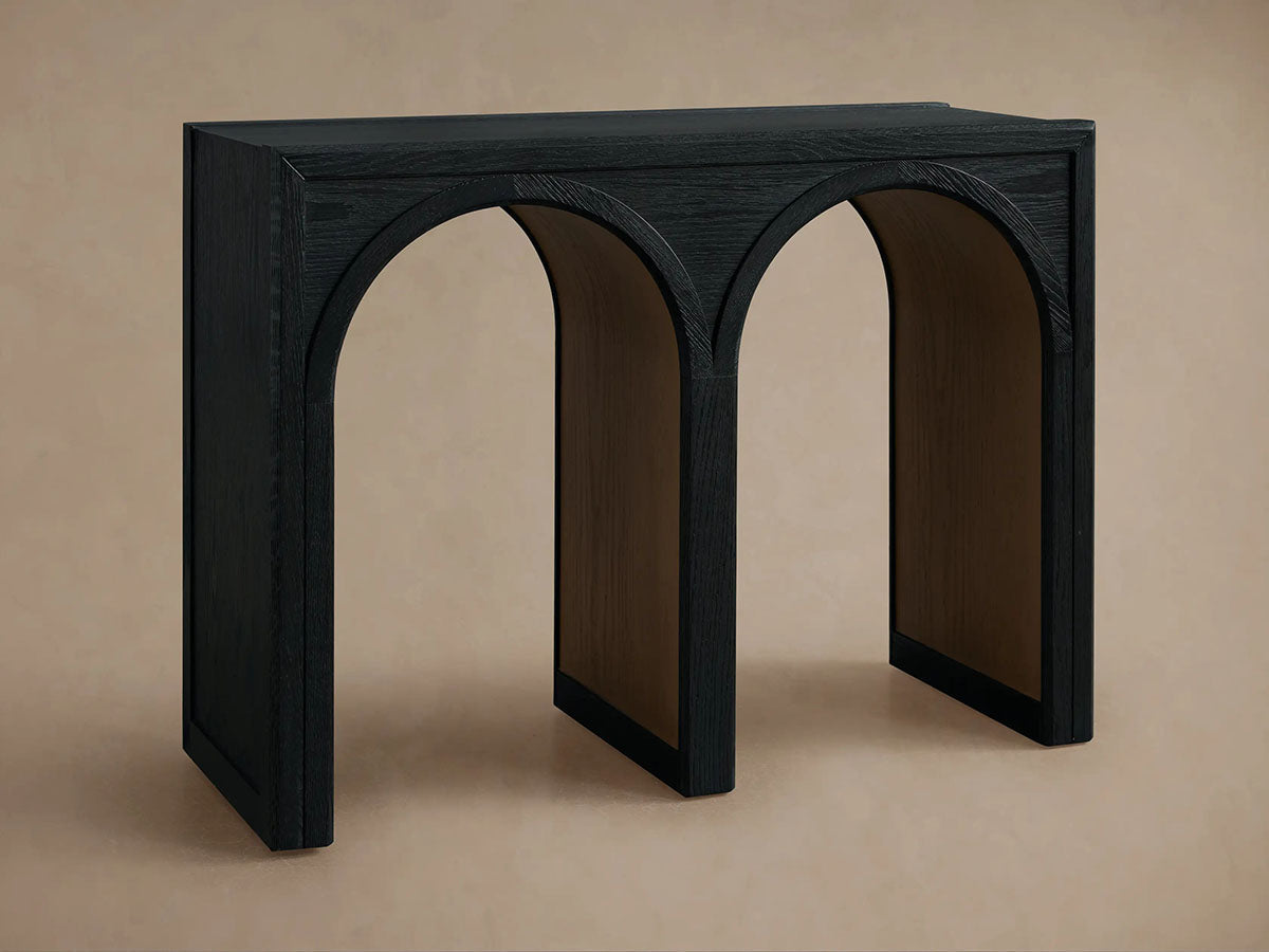 Hattie Solid Oak Entrance Console Table Country Style Entryway Table