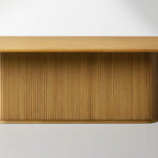 Hand-Fained Finnley Wood Rectangle Dining Table-HONEY 2
