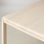 Ford Ash Wood Rectangle Dining Table Modern Rural Parsons Style