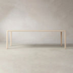 Ford Ash Wood Rectangle Dining Table Modern Rural Parsons Style