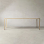 Ford Ash Wood Rectangle Dining Table Modern Rural Parsons Style