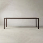 Ford Ash Wood Rectangle Dining Table Modern Rural Parsons Style