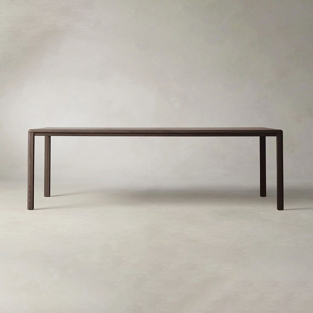 Ford Ash Wood Rectangle Dining Table Modern Rural Parsons Style
