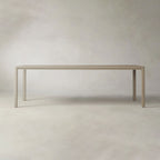 Ford Ash Wood Rectangle Dining Table Modern Rural Parsons Style