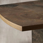Pola Wood Coffee Table Wabi-Sabi Philosophy Living Room Center Tea Table with Ash Wood