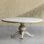 Girardi Margherita Bell'Arte Runder Esstisch aus Holz, Antik, Vintage, Gebrauchtmöbel