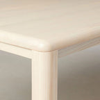 Ford Ash Wood Rectangle Dining Table Modern Rural Parsons Style