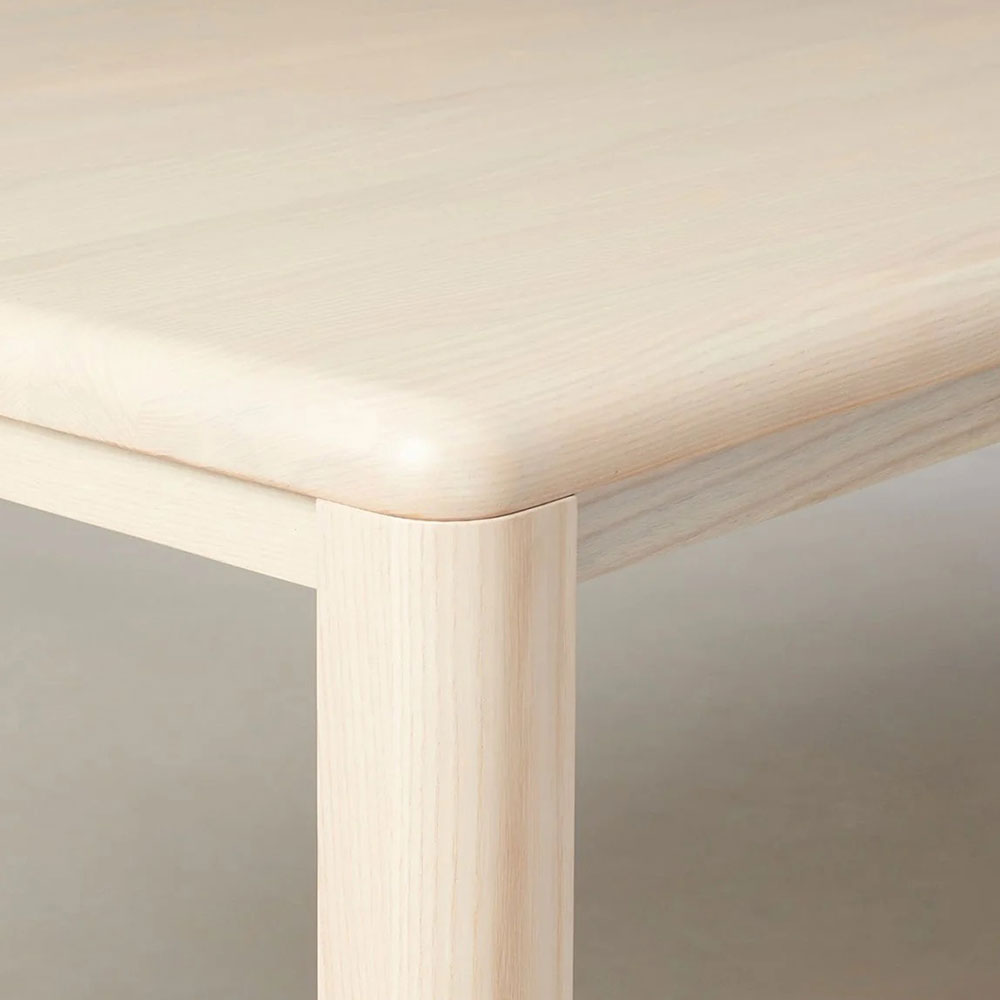 Ford Ash Wood Rectangle Dining Table Modern Rural Parsons Style