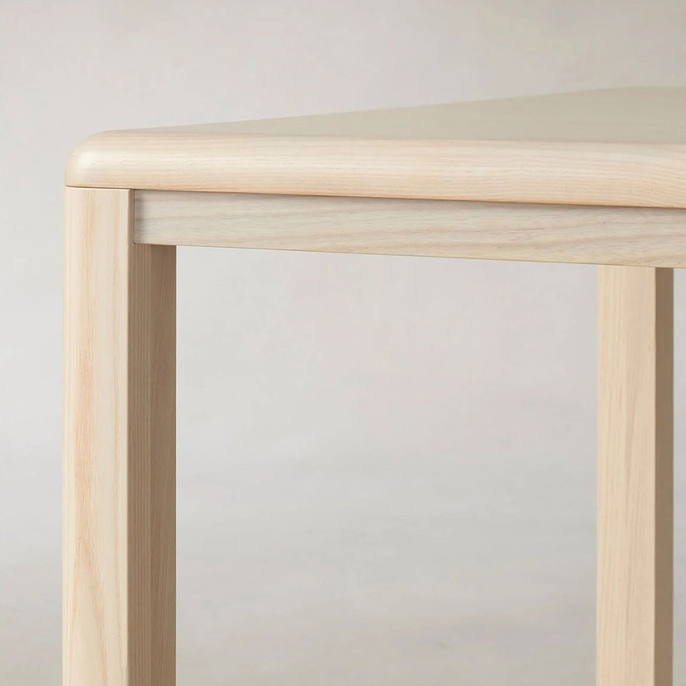 Ford Ash Wood Rectangle Dining Table Modern Rural Parsons Style