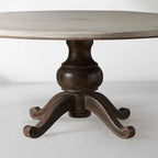 Girardi Margherita Bell'Arte Runder Esstisch aus Holz, Antik, Vintage, Gebrauchtmöbel