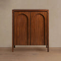 Rittman Mid-Century Hall Chest Walnut Wood Sideboard Buffet Entrance Storage Cabinet