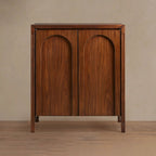 Rittman Mid-Century Hall Chest Walnut Wood Sideboard Buffet Entrance Storage Cabinet
