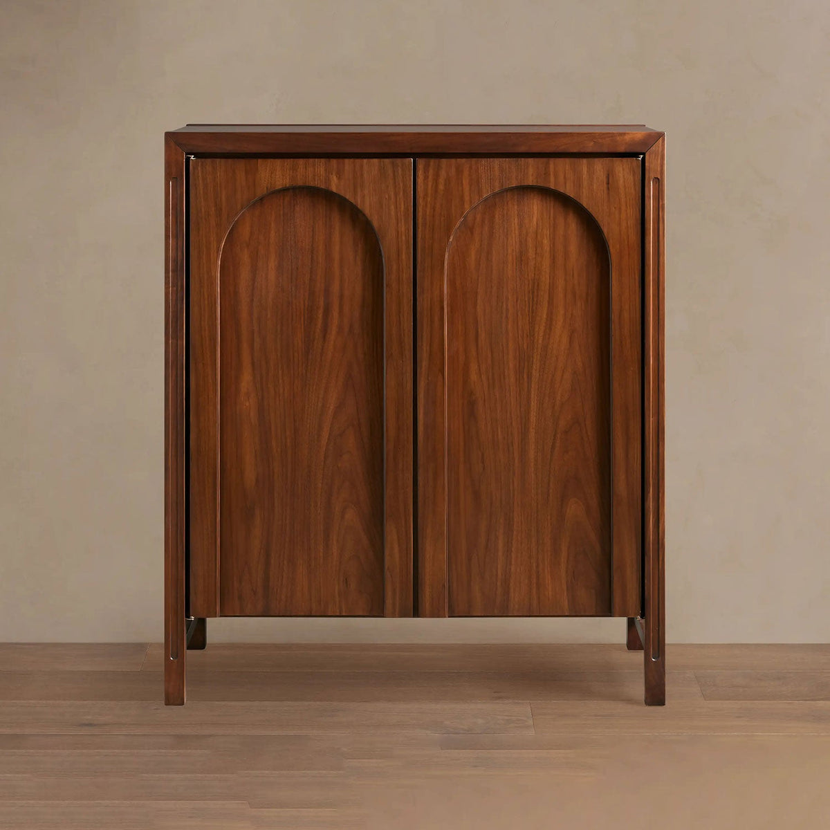 Rittman Mid-Century Hall Chest Walnut Wood Sideboard Buffet Entrance Storage Cabinet