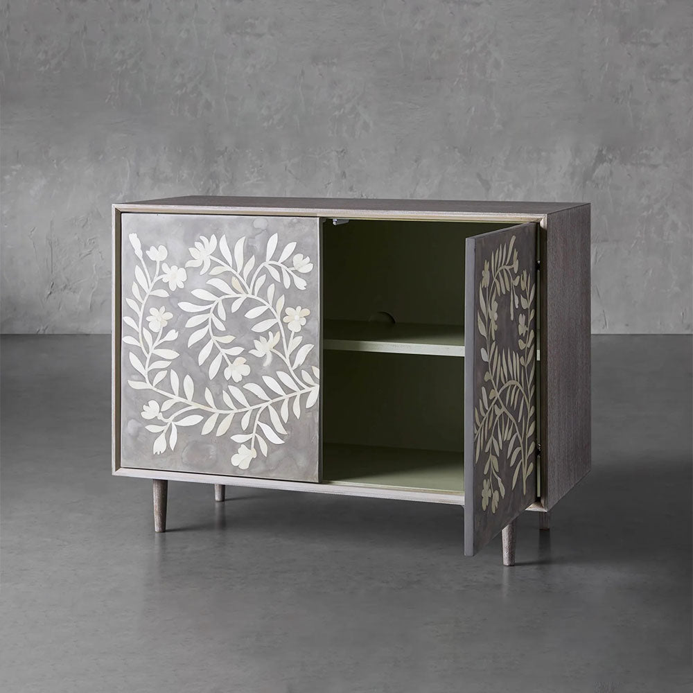 Divya Bone Inlay Buffet Sideboard Wood Entrance Storage Cabinet Luxury Living TV Cabinet