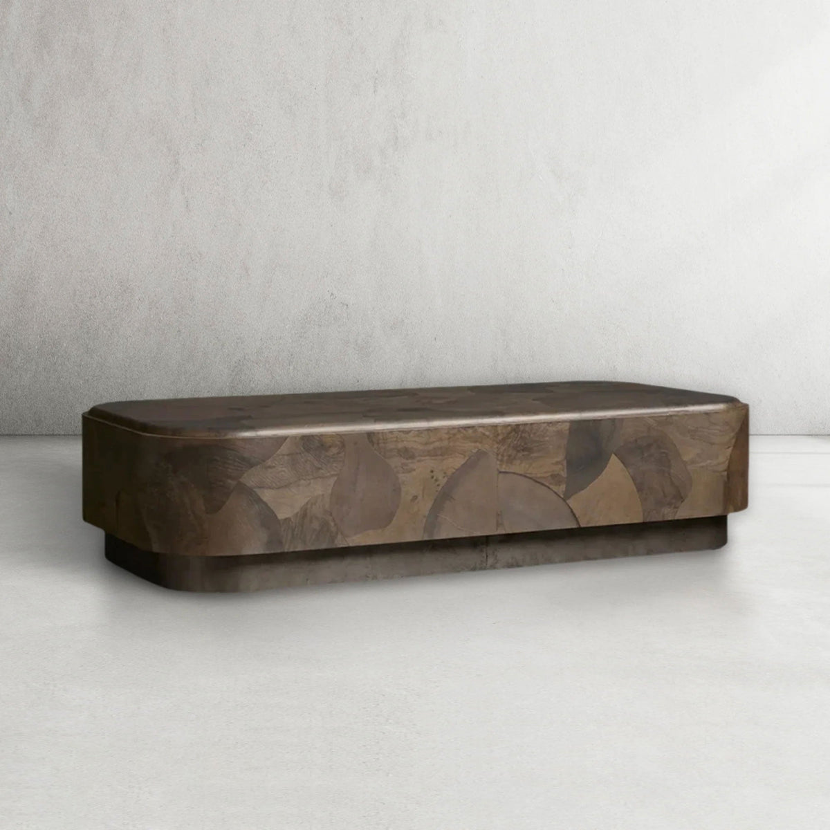 Table Basse Rectangulaire Pola en Bois, Style Wabi-Sabi, pour Salon