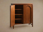 Rittman Mid-Century Hall Chest Walnut Wood Sideboard Buffet Entrance Storage Cabinet